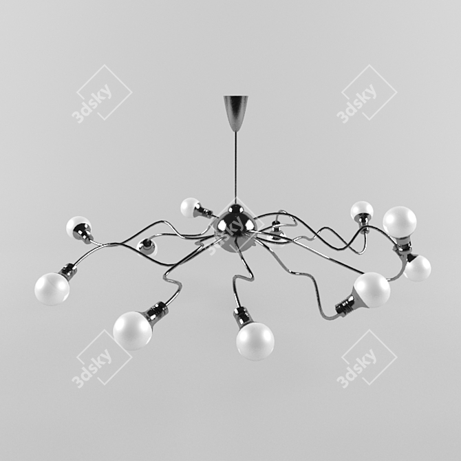 Modern Style Chandelier 3D model image 1