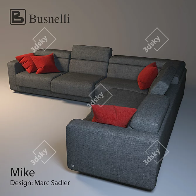 Busnelli Mike Corner Sofa by Marc Sadler 3D model image 1