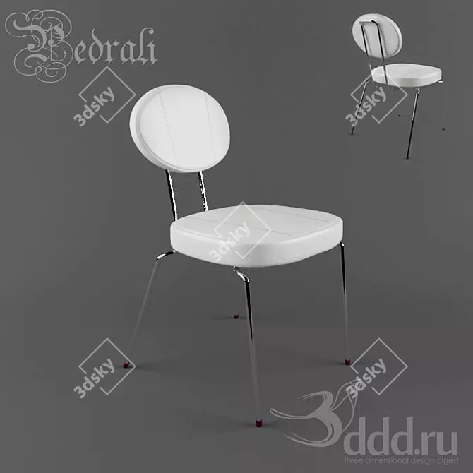 Minimalist Comfort Chair 3D model image 1