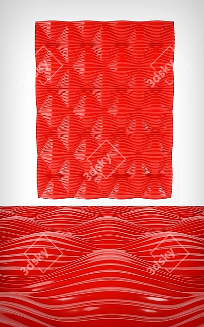 Leto Style Wall Panel 3D model image 1