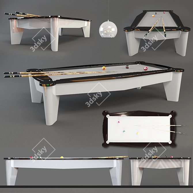 Classic Billiards Table 3D model image 1