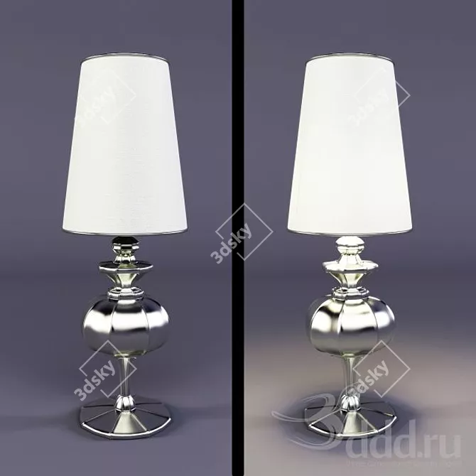 Sleek Desk Lamp 3D model image 1