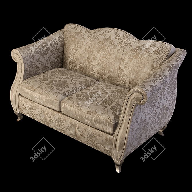 Elegant Epoque Chantal Sofa 3D model image 4