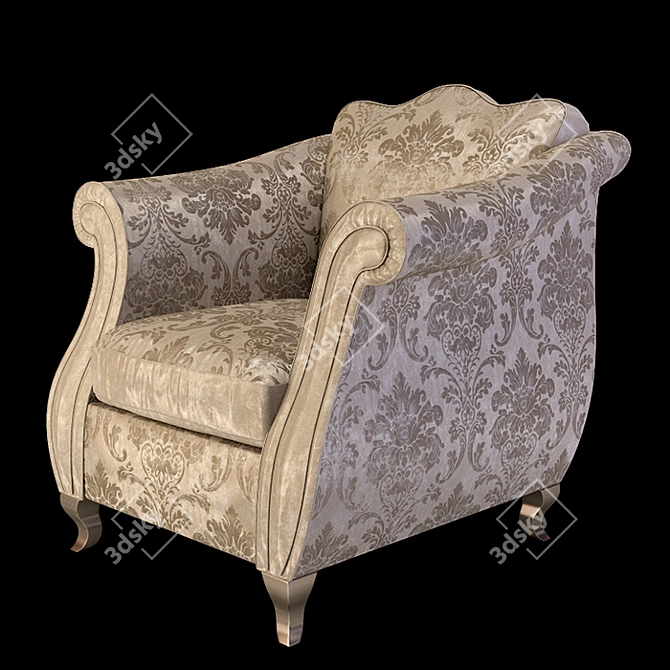 Elegant Epoque Chantal Sofa 3D model image 5