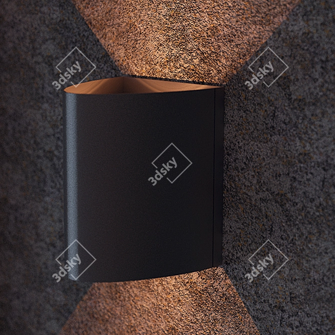 Minimalist Nordic Wall Lamp 3D model image 1