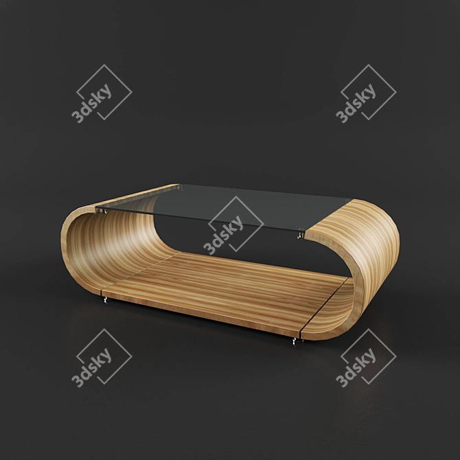 Sleek Modern Coffee Table-1150x560x360 3D model image 1