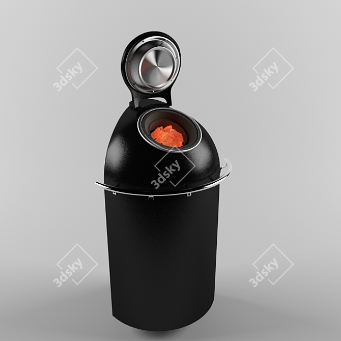 Helo Saunatonttu 3: Corner Sauna Stove 3D model image 1