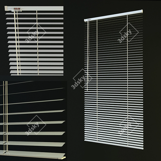 Versatile Window Blinds 3D model image 1