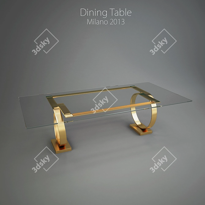 Milano 2013 Replica Dining Table 3D model image 1
