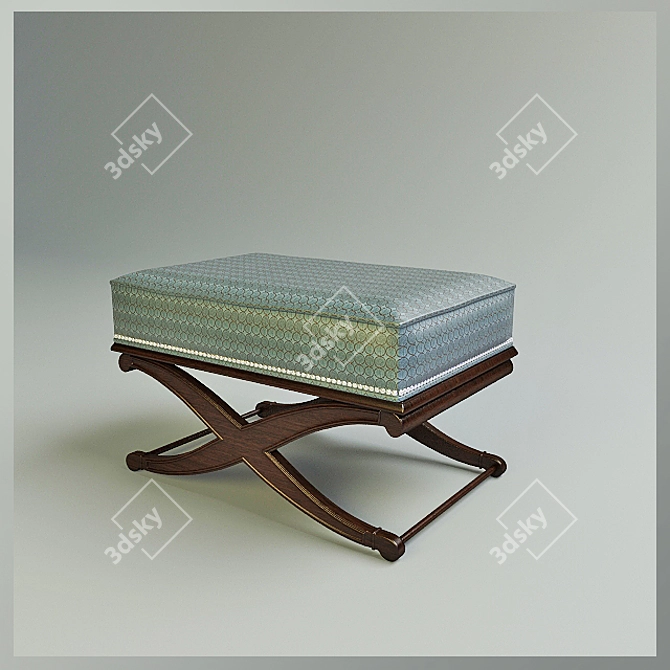 Elegant Sam Moore Furniture Ottoman 3D model image 1