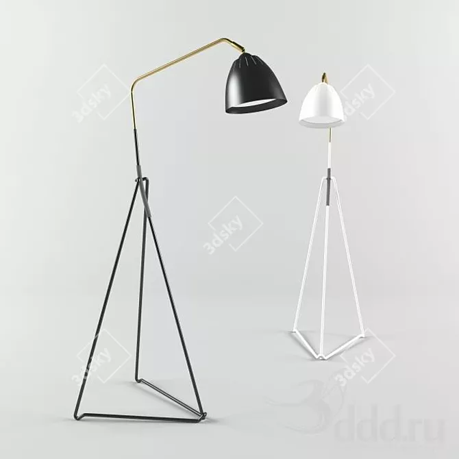 Title: Sleek Viaduct Floor Lamp 3D model image 1