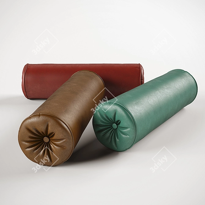 Cozy Roll Pillow 3D model image 1