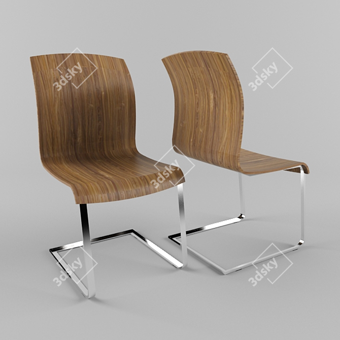 Sleek Team 7 Magnum Chair 3D model image 1