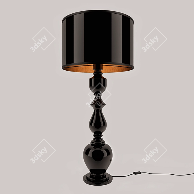 Sleek 75cm Tall Table Lamp 3D model image 1