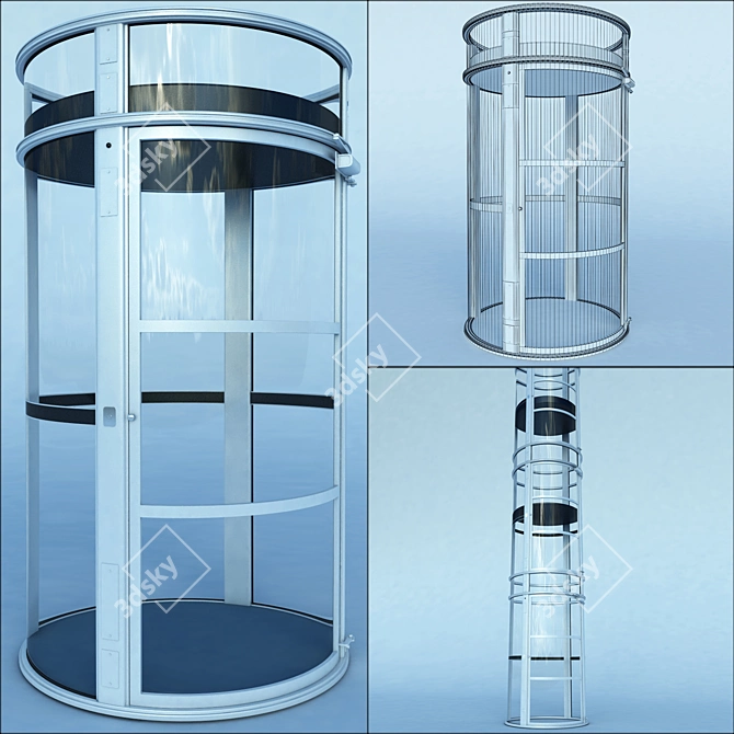 Pneumatic Elevators: The Future of Vertical Transportation 3D model image 1