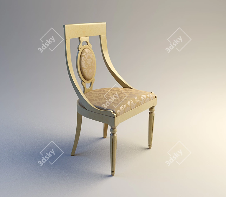 Elegant Accent Chair: MIASSMOBILI 3D model image 1