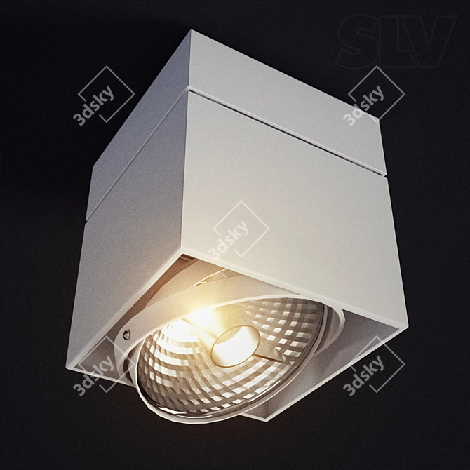 SLV KARDAMOD Square ES111 Surface Light 3D model image 1