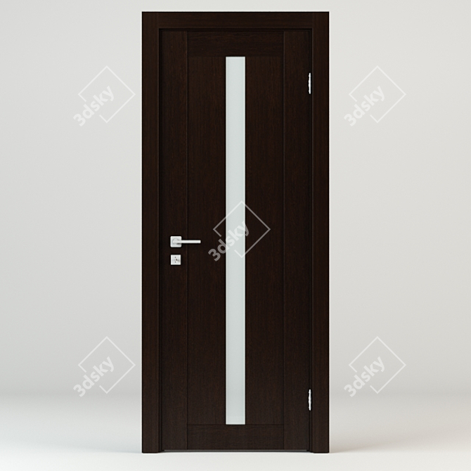 Modern Glass Door 3D model image 1