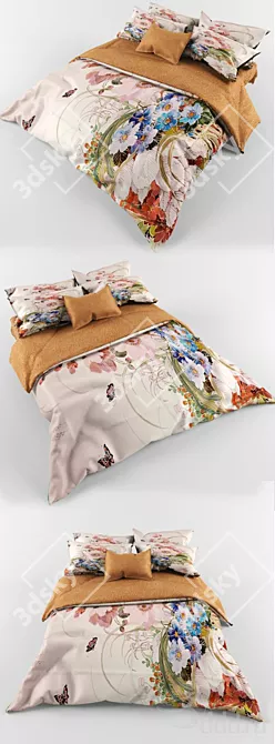 Dreamy Comfort Bed Linen 3D model image 1