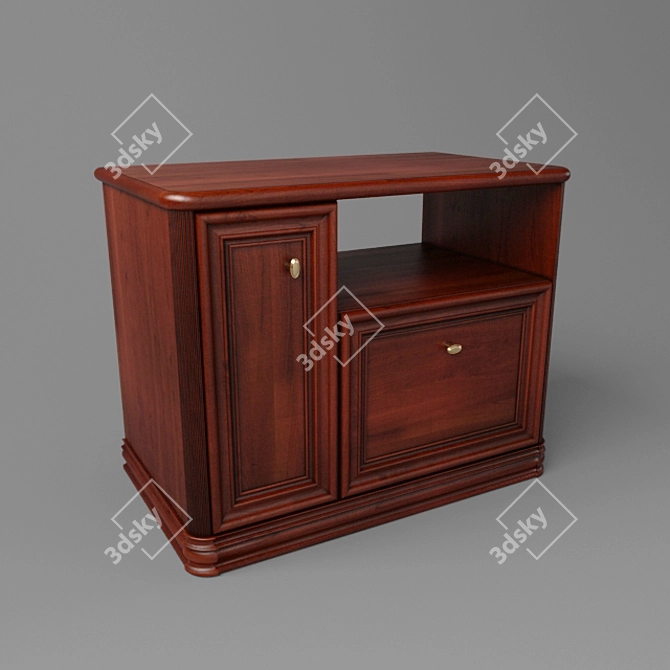 Space Saver TV Stand 3D model image 1