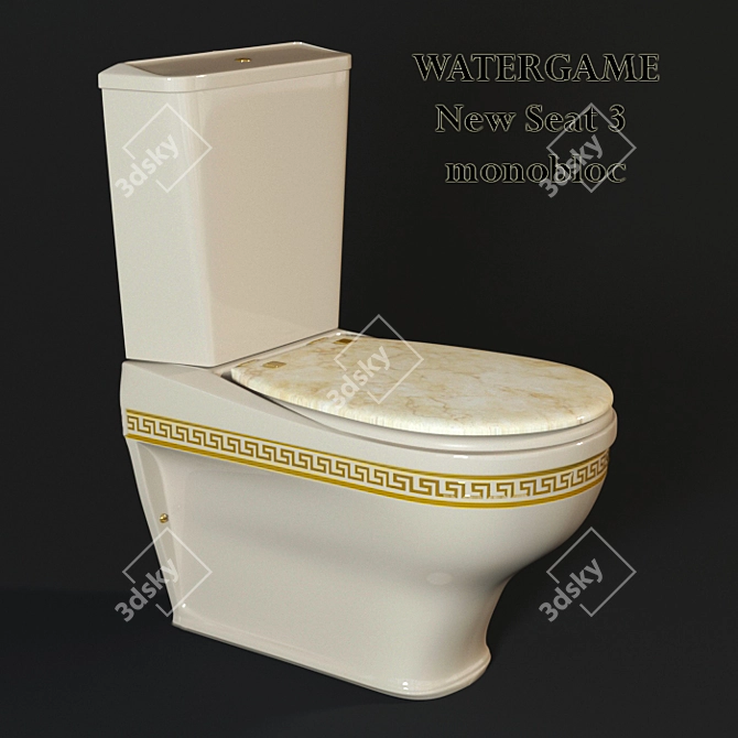 Water Delight Toilet 3D model image 1