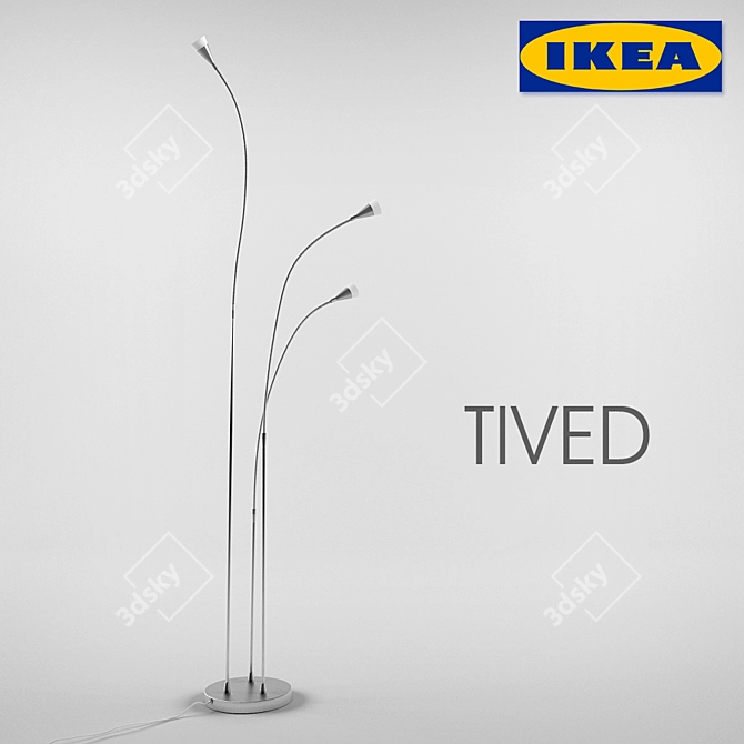 Contemporary Tived Floor Lamp 3D model image 1