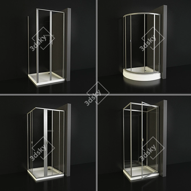 Luxury Shower Cubicles 3D model image 1