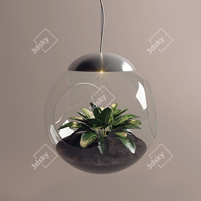 Living Lamp: Brighten Up with Nature 3D model image 1
