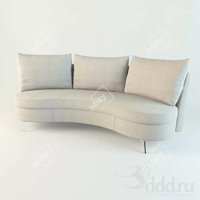 Luxurious Comfort in DS167 3D model image 1