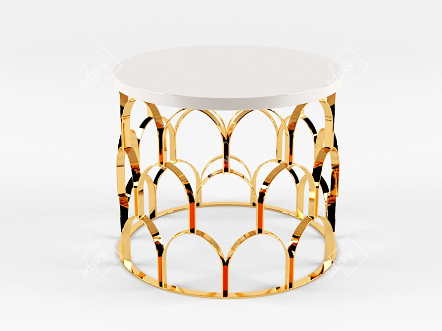 Elegant ANANAS Table: Unique Design 3D model image 1