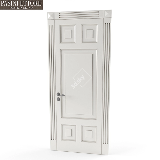 Elegant Pasini Diamond Door 3D model image 1