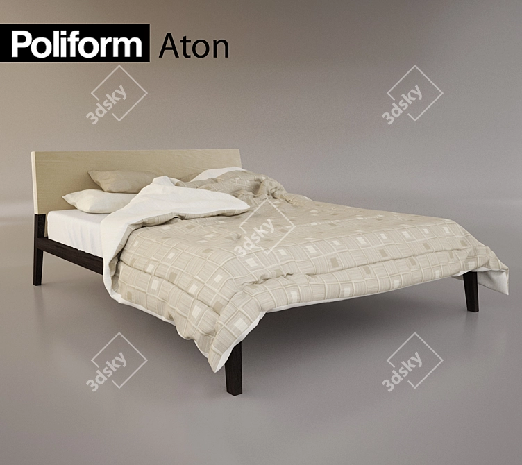 ATON Bed 3D model image 1