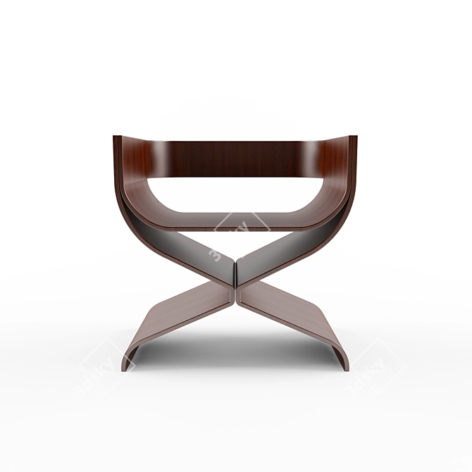 Cozy Lounge Chair 3D model image 1