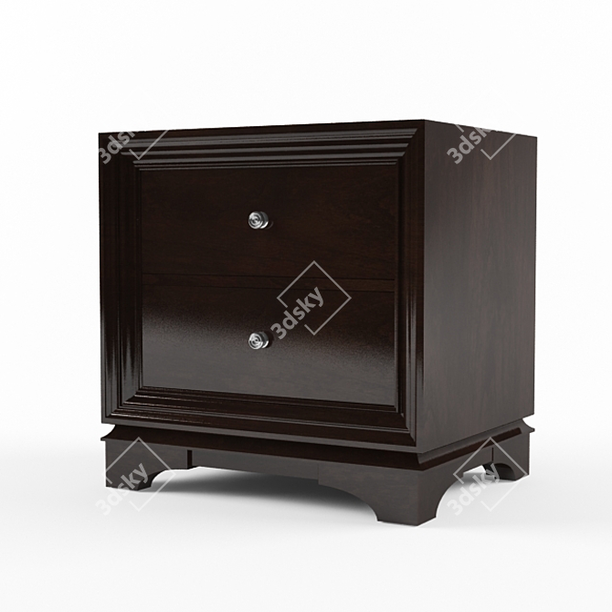 Restoration Hardware PORTMAN CLOSED NIGHTSTAND 3D model image 1