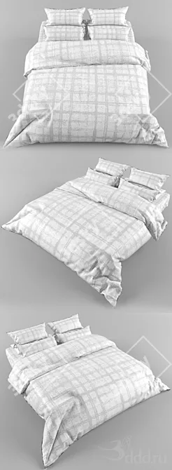 Luxury Linen Set: Comfort and Style 3D model image 1