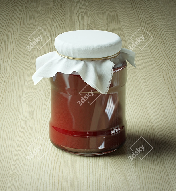 Jam Jar: A Flavorsome Delight 3D model image 1