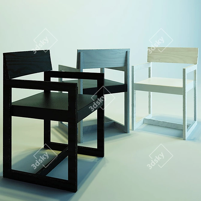 Modern Moscow Designer Chair 3D model image 1