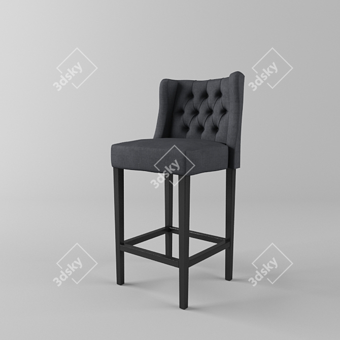 Elegant Lancaster Barstool: Quality craftsmanship. 3D model image 1