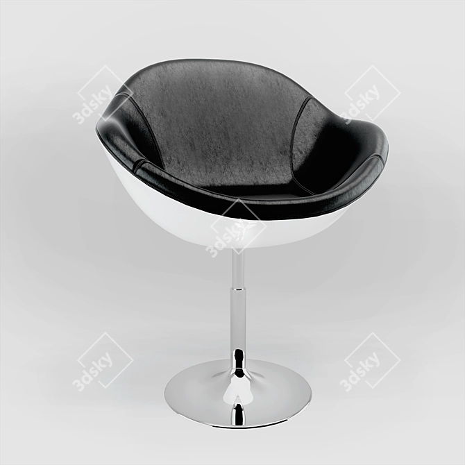 Egolux ZC-080 Stylish Bar Chair 3D model image 1