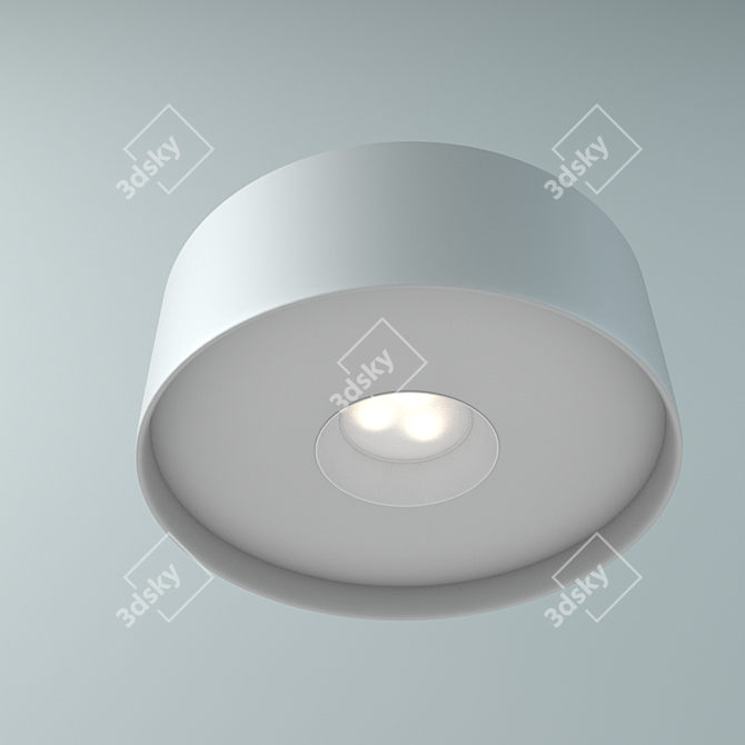 Modern LED Metal Lamp 3D model image 1