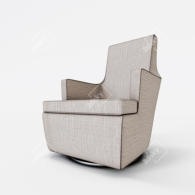 Chair Wood Bark 3D model image 1