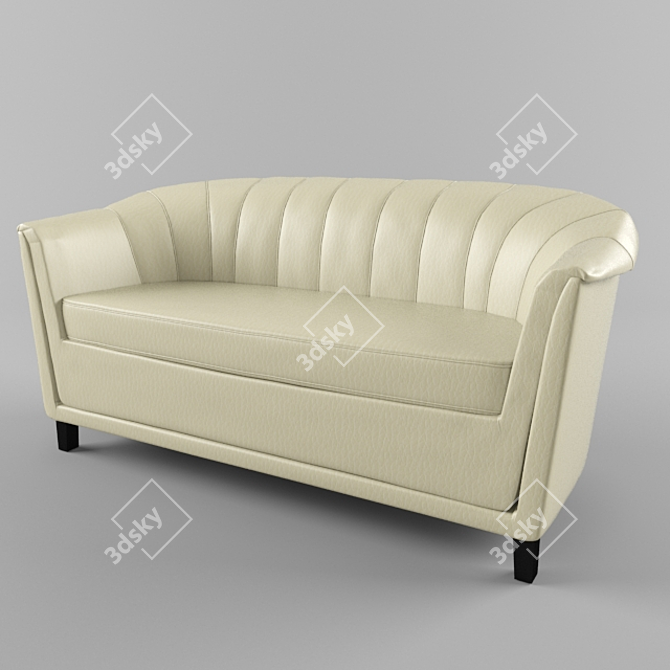 Product Title: Palermo Diwan: Elegant & Spacious 3D model image 1