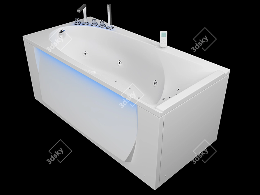 Sleek Kinetics Bath 3D model image 1