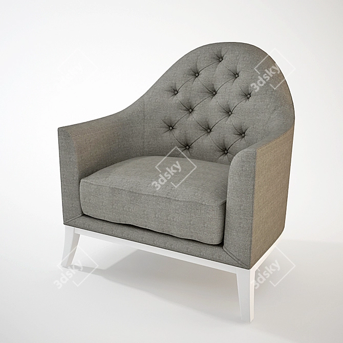 Classic Comfort Armchair 3D model image 1