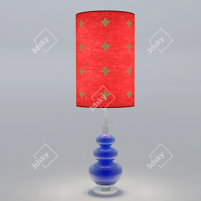 Title: Vintage English TV-Inspired Lamp 3D model image 1