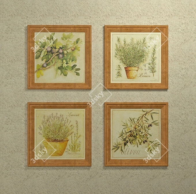  Provence-inspired Paintings 3D model image 1