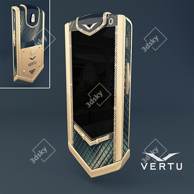 Luxury Vertu Phone 3D model image 1