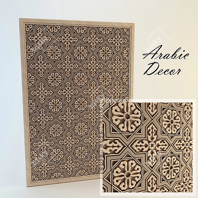 Elegant Arabic Home Decor 3D model image 1