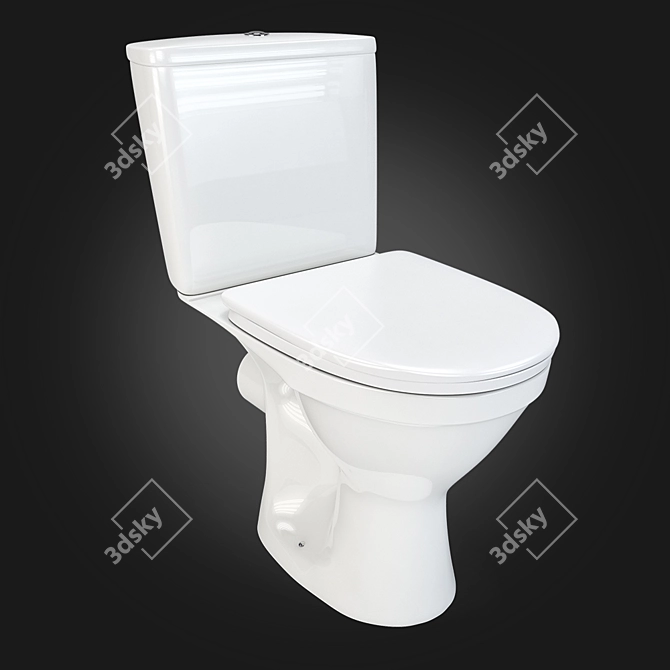 Cersanit Merida - Sleek and Stylish Toilet 3D model image 1