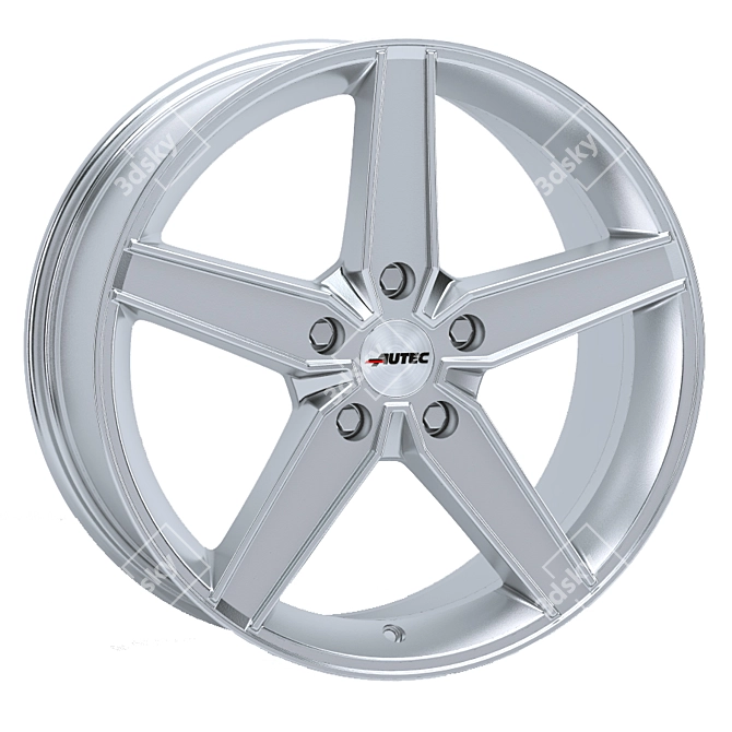 Authentic German Autec Wheels 3D model image 1